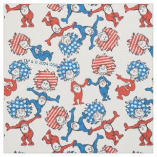 Tissu Dr. Seuss Chose Un Chose Deux motif drapeau amér