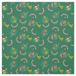 Tissu Dr Seuss   Grinch   Joyeux Motif Grinchmas