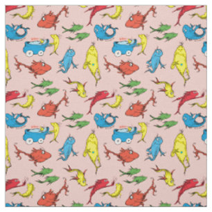Tissu Dr. Seuss Un Poisson Deux Poissons Motif