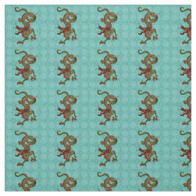 Tissu Dragon chinois (Échantillon)