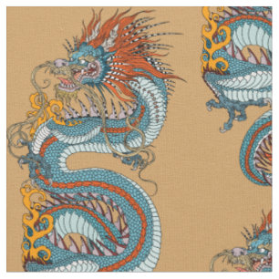 Tissu Dragon chinois traditionnel