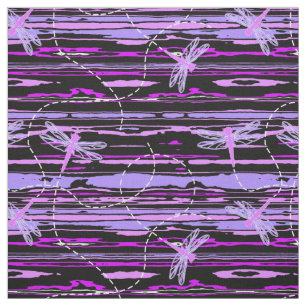 Tissu Dragonflies - Violette