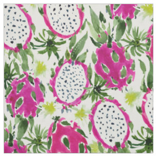 Tissu DRAGONFRUITY Dragon Fruit Rose Pitaya