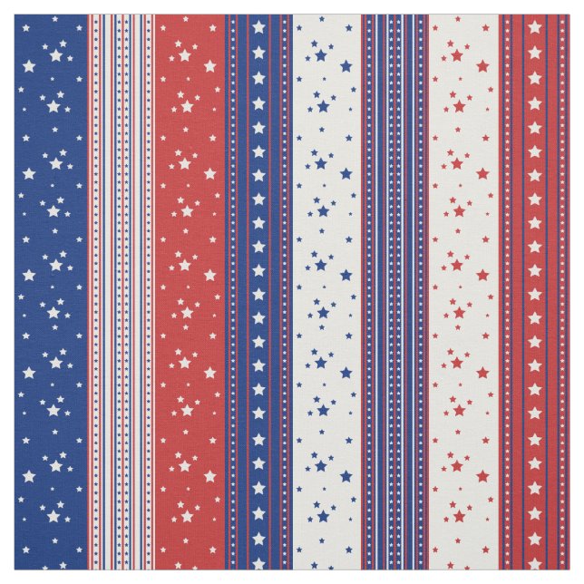 Tissu Drapeau Abstrait américain 2 (Échantillon)