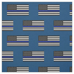 Tissu Drapeau américain mince de Blue Line