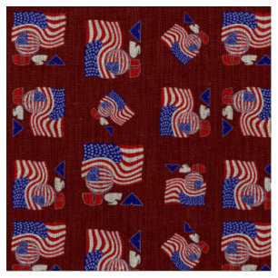 Tissu Drapeau américain USA ballon de football rouge arr