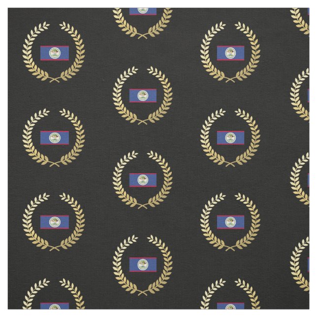 Tissu Drapeau classique de Belize (Échantillon)