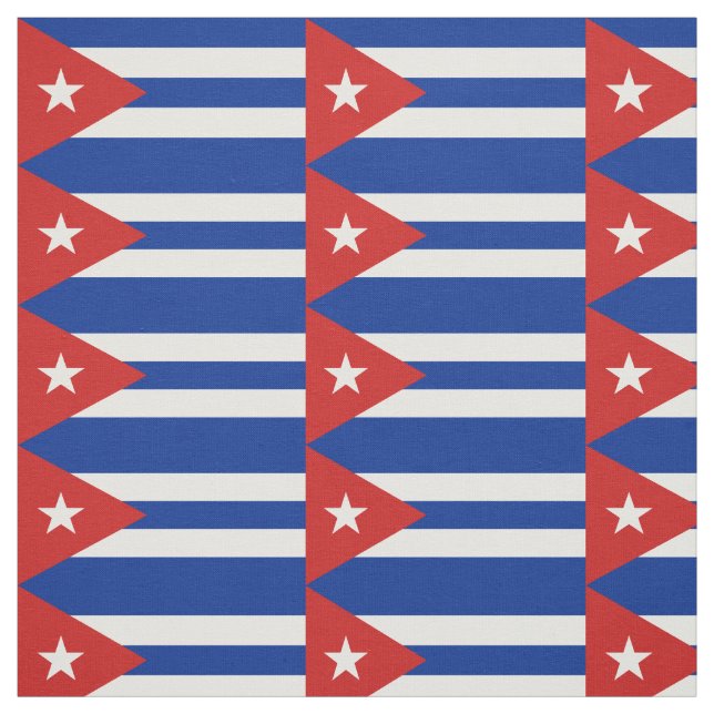 Tissu Drapeau Cuba (Échantillon)