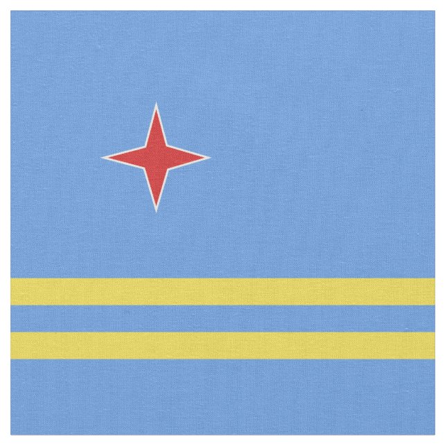 Tissu Drapeau d'Aruba (Fermer)