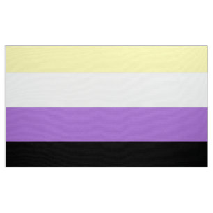 Tissu Drapeau de fierté non binaire