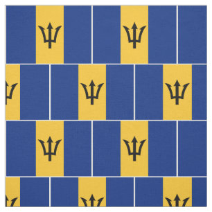 Tissu Drapeau de la Barbade patriotique