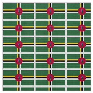 Tissu Drapeau de la Dominique