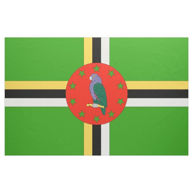 Tissu Drapeau de la Dominique (Yard)