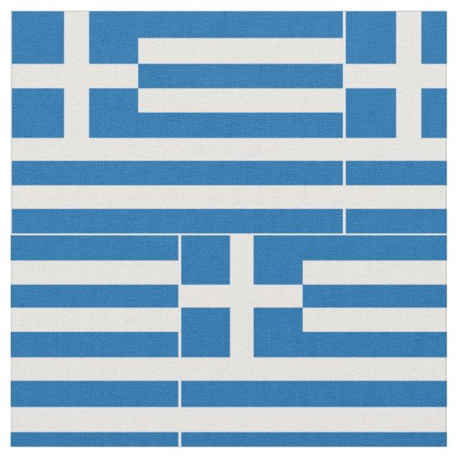 Tissu Drapeau de la Grèce (Fermer)