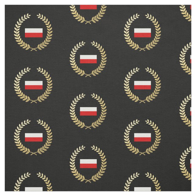 Tissu Drapeau de la Pologne (Échantillon)