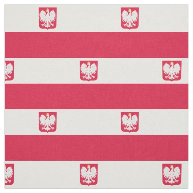 Tissu Drapeau de la Pologne (Échantillon)
