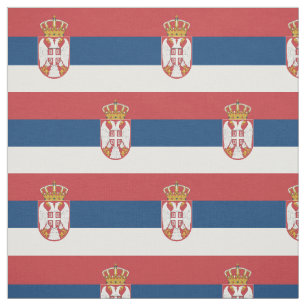 Tissu Drapeau de la Serbie