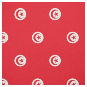Tissu Drapeau de la Tunisie