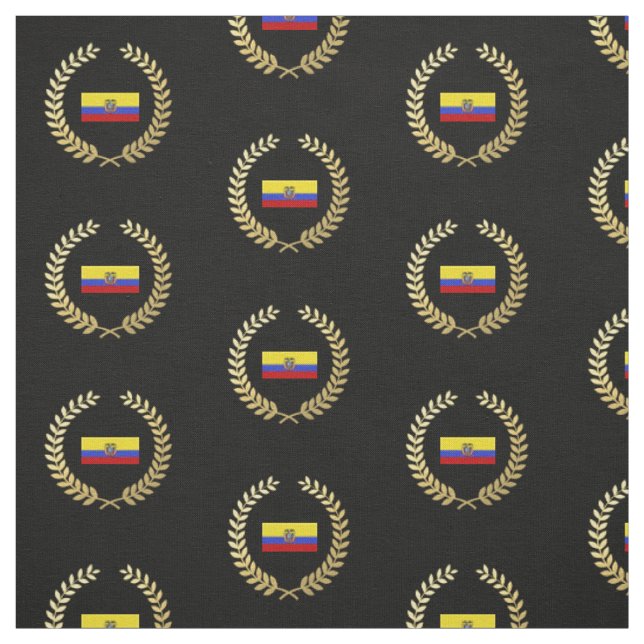 Tissu Drapeau de l'Equateur (Échantillon)