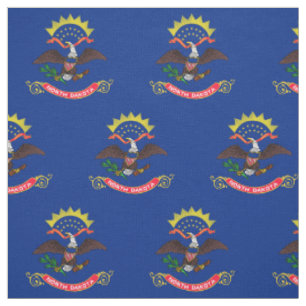 Tissu Drapeau de l'État du Dakota du Nord