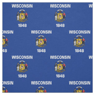 Tissu Drapeau de l'État du Wisconsin