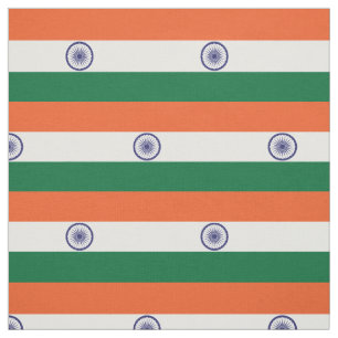 Tissu Drapeau de l'Inde
