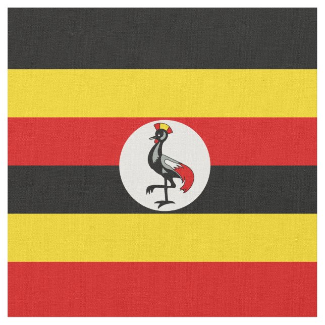 Tissu Drapeau de l'Ouganda (Fermer)