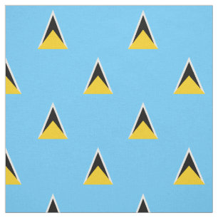 Tissu Drapeau de Sainte-Lucie
