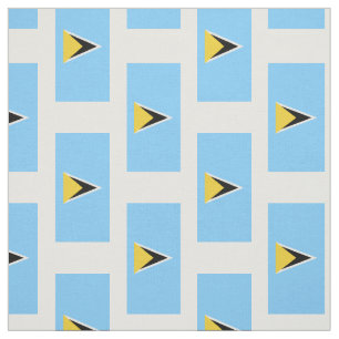Tissu Drapeau de Sainte-Lucie