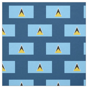 Tissu Drapeau de Sainte-Lucie
