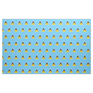 Tissu Drapeau de Sainte-Lucie