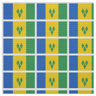 Tissu Drapeau de St Vincent