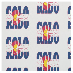 Tissu Drapeau d'état américain du Colorado