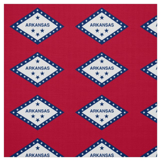 Tissu Drapeau d'État de l'Arkansas (Échantillon)