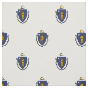 Tissu Drapeau d'État du Massachusetts