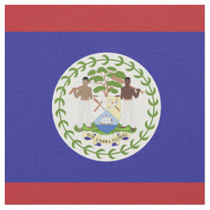 Tissu Drapeau du Belize