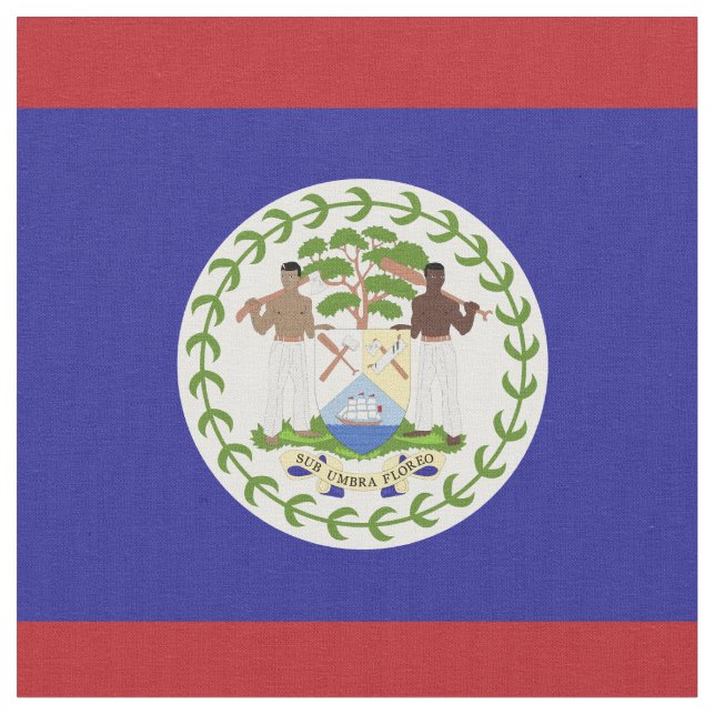 Tissu Drapeau du Belize (Fermer)