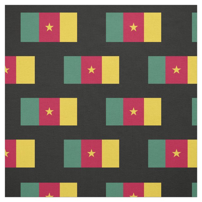 Tissu Drapeau du Cameroun (Échantillon)