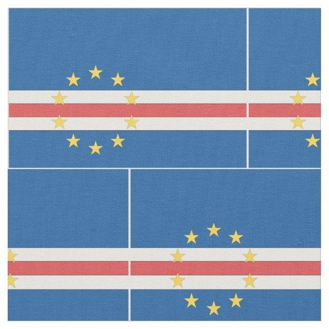 Tissu Drapeau du Cap Vert (Fermer)