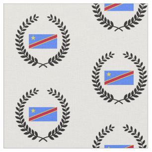 Tissu Drapeau du Congo