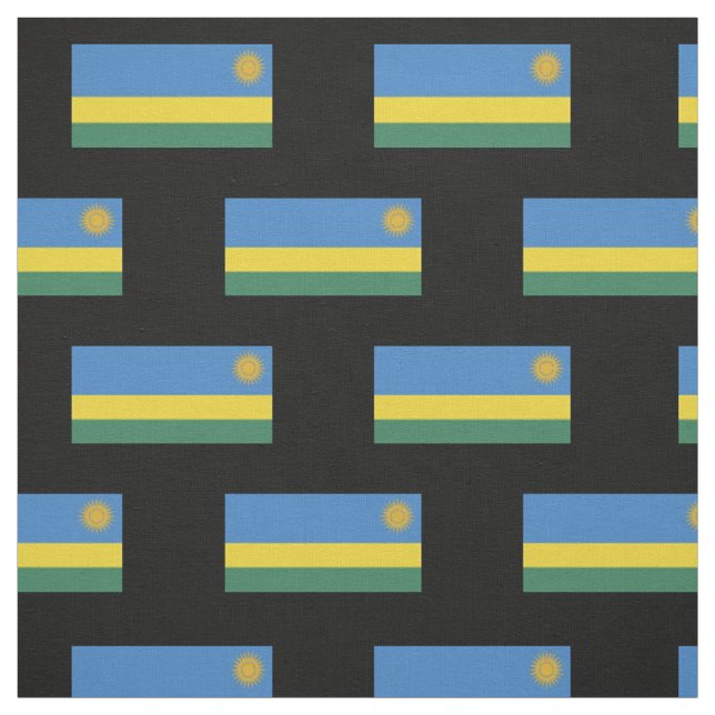 Tissu Drapeau du Rwanda (Échantillon)