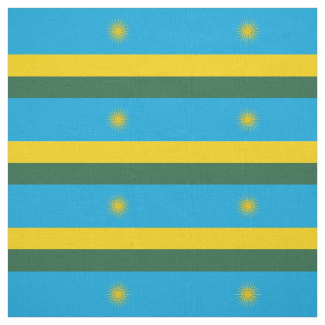 Tissu Drapeau du Rwanda (Échantillon)