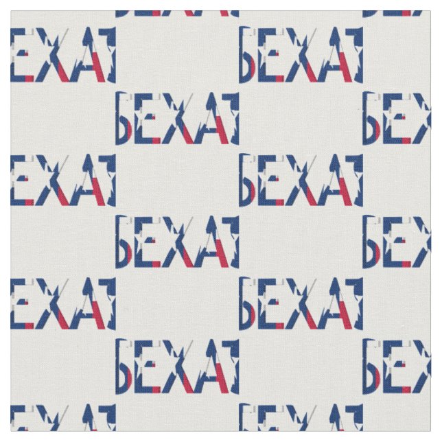 Tissu Drapeau du Texas dans le mot le Texas (Fermer)