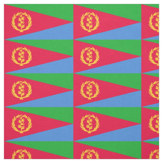 Tissu Drapeau Érythrée (Échantillon)