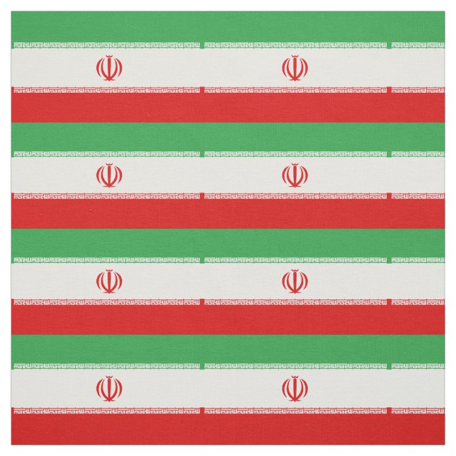 Tissu Drapeau Iran (Échantillon)