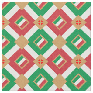 Tissu Drapeau italien et mode textile branché italien