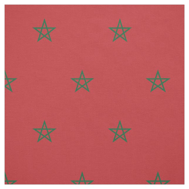 Tissu Drapeau Maroc (Échantillon)