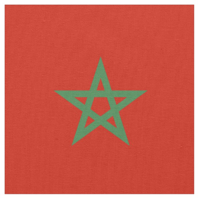 Tissu drapeau marocain (Fermer)