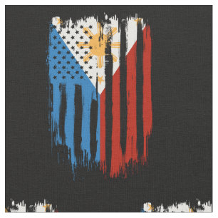 Tissu Drapeau mi-américain mi-philippin Philippines