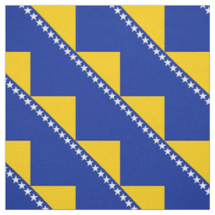 Tissu Drapeau patriotique de Bosnie-Herzégovine